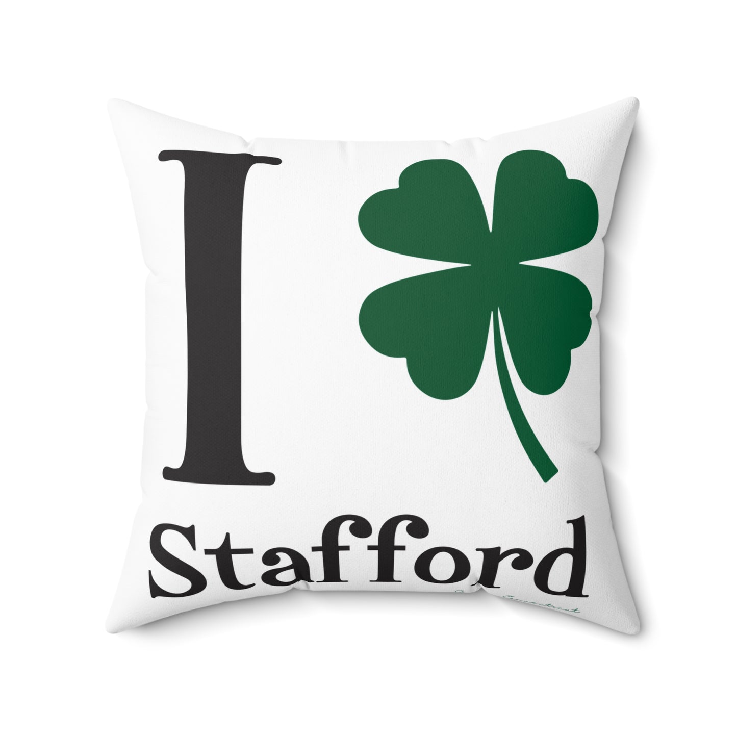I Clover Stafford Spun Polyester Square Pillow