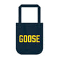 Goose Zip Code - Yellow & Pink Organic Canvas Tote Bag
