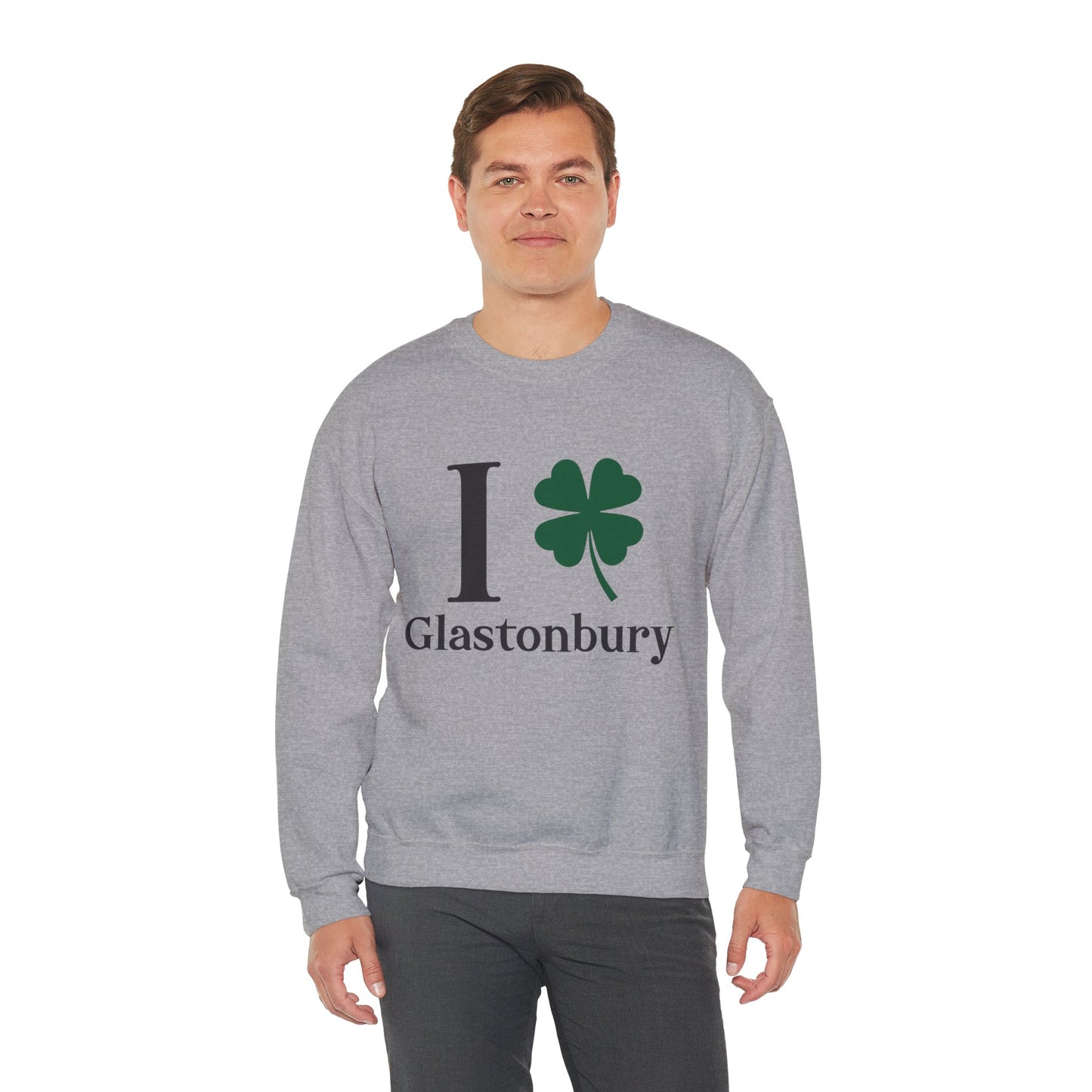 I Clover Glastonbury Unisex Heavy Blend™ Crewneck Sweatshirt