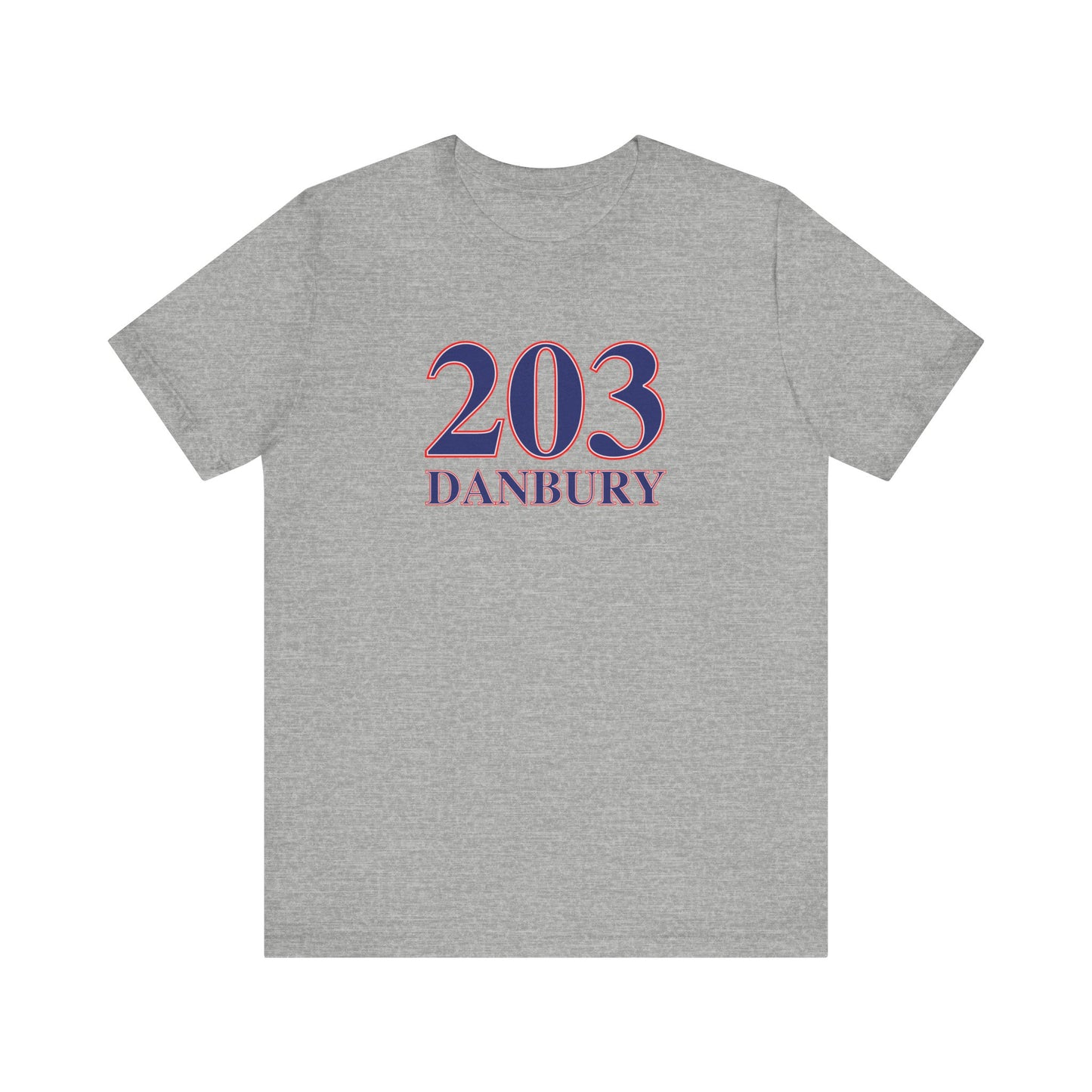 203 Danbury Red, White & Blue Unisex Jersey Short Sleeve T-Shirt