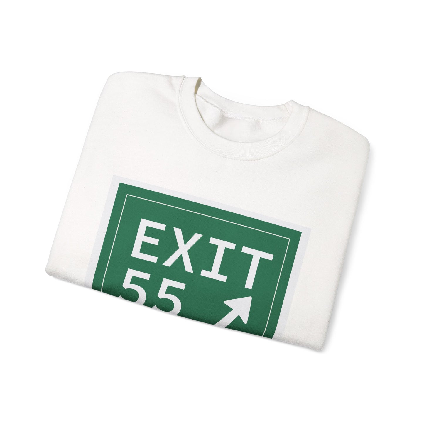 Vintage Exit 55 WCP Sign Unisex Heavy Blend™ Crewneck Sweatshirt