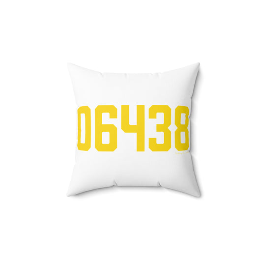 06438 Haddam Connecticut Zip Code Spun Polyester Square Pillow
