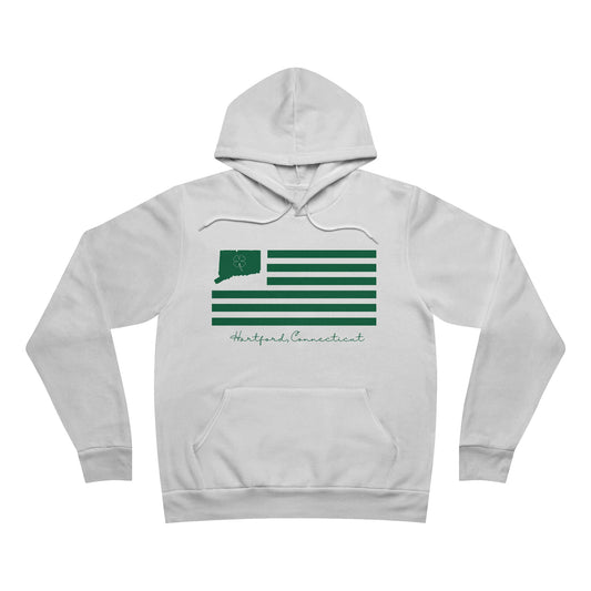 Hartford Connecticut St. Patrick’s Day Flag Unisex Sponge Fleece Pullover Hoodie