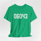 06043 Bolton CT Zip Code Unisex Jersey Short Sleeve T-Shirt