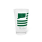 Bridgeport Connecticut St Patrick's Day Flag Pint Glass, 16oz