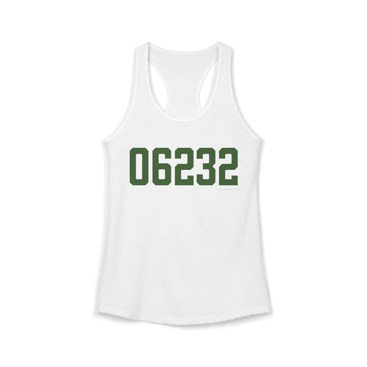 06232 Andover Connecticut Zip Code Women's Ideal Racerback Tank Top