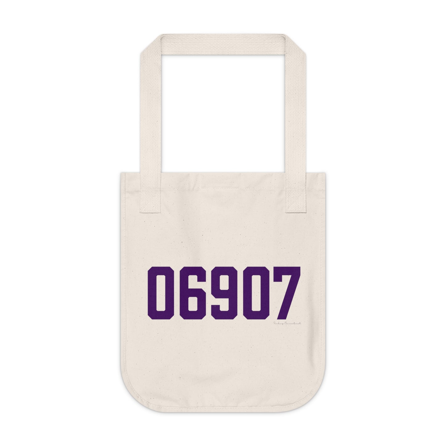 06907 Stamford Connecticut Zip Code Organic Canvas Tote Bag