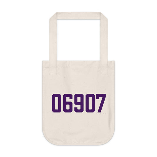 06907 Stamford Connecticut Zip Code Organic Canvas Tote Bag