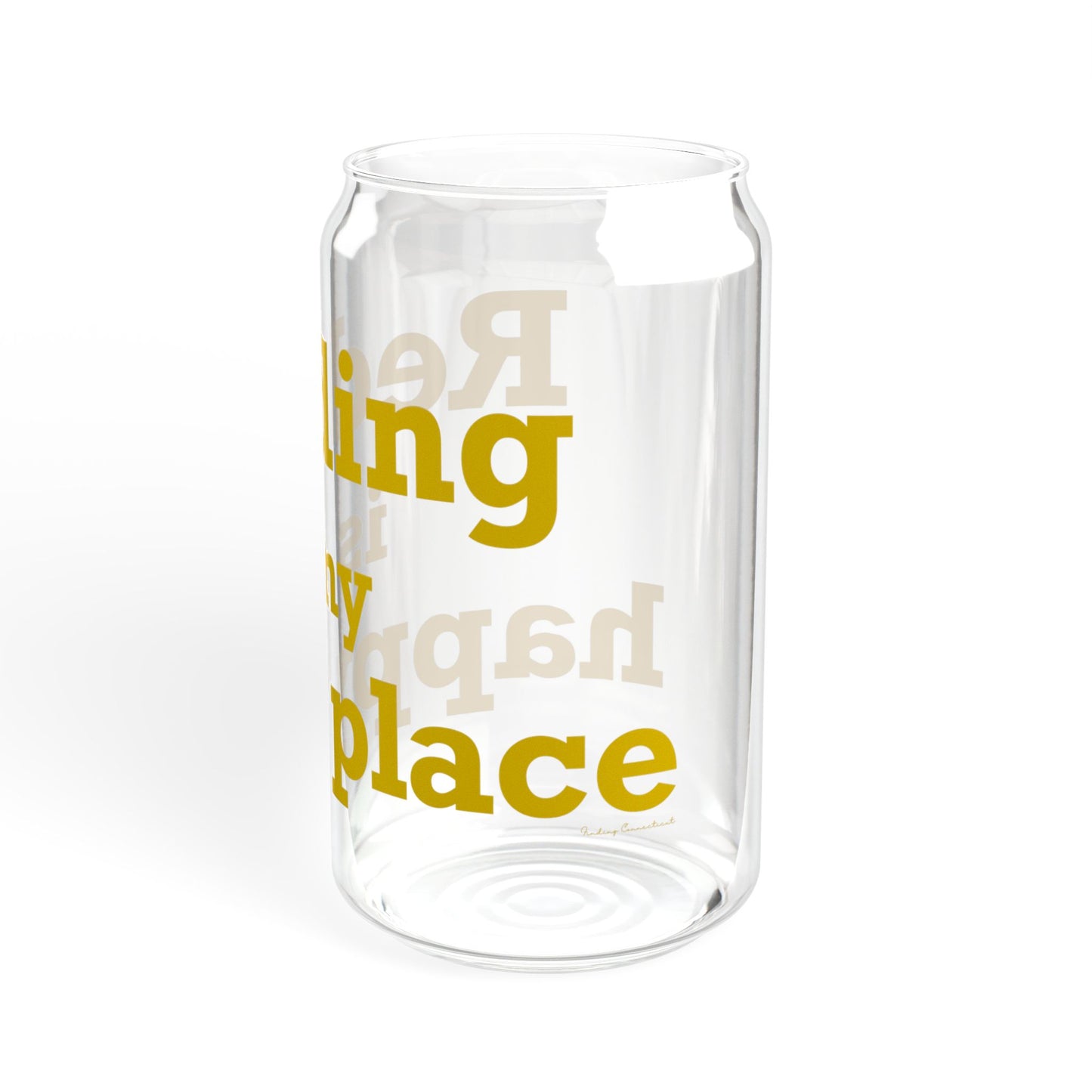 Redding Is My Happy Place Sipper Glass, 16oz