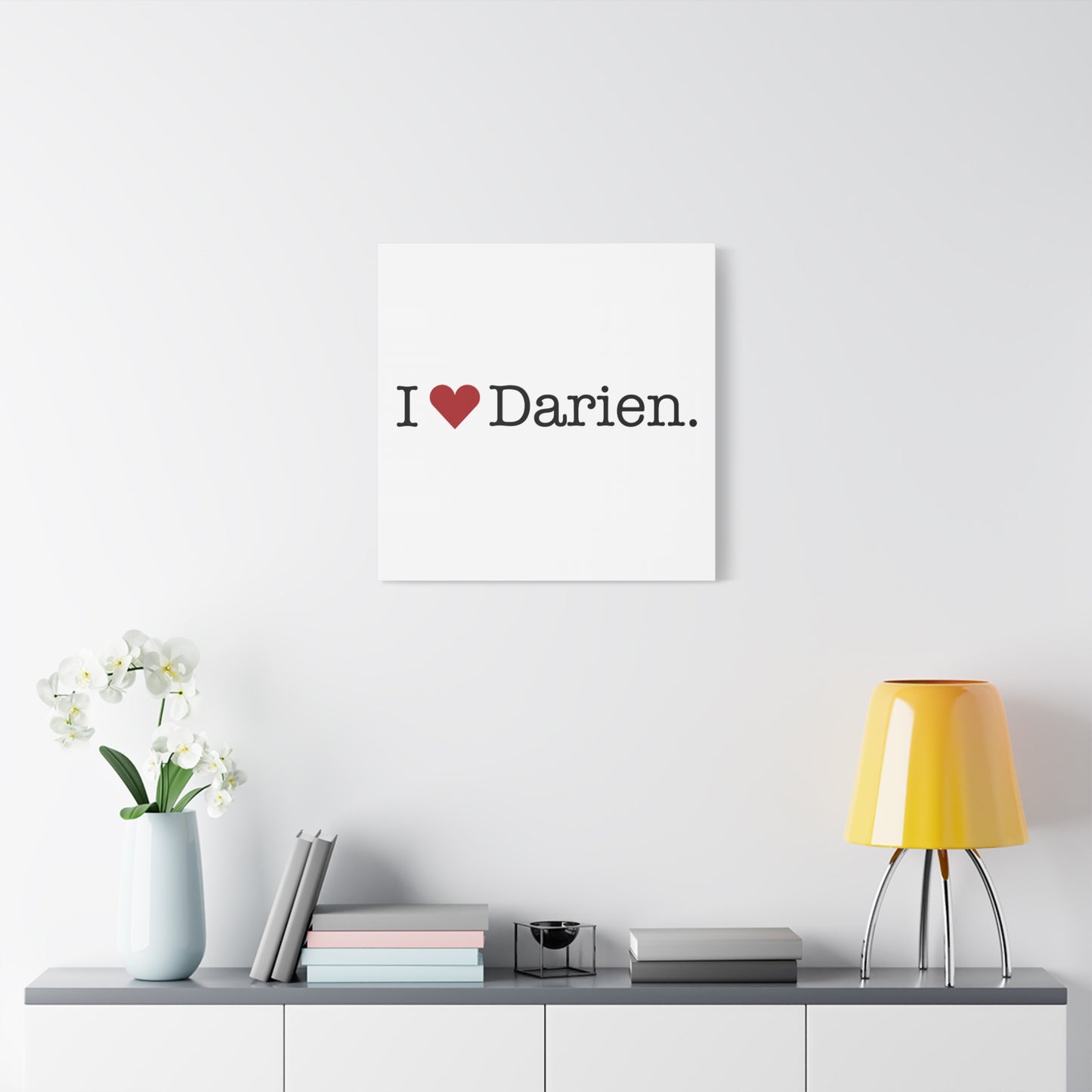 I Heart Darien. Matte Canvas, Stretched, 1.25"