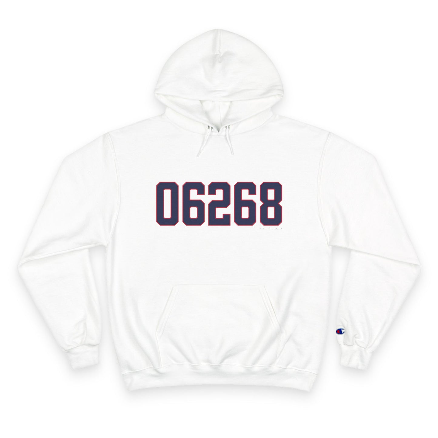 06268 Storrs Connecticut Zip Code Champion Hoodie Sweatshirt