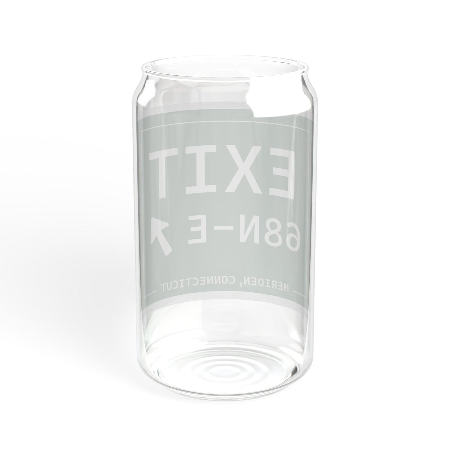Vintage Exit 68N-E WCP Sign Sipper Glass, 16oz