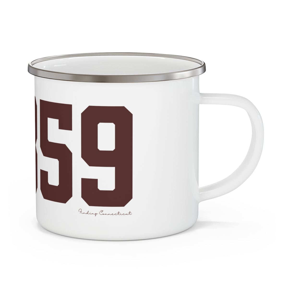 06359 North Stonington Connecticut Zip Code Enamel Camping Mug