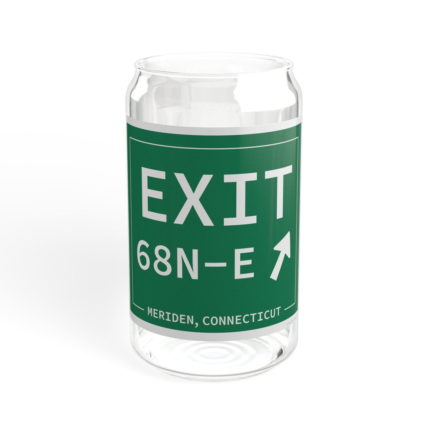 Vintage Exit 68N-E WCP Sign Sipper Glass, 16oz