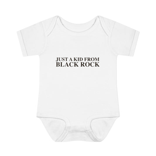 Just a kid from Black Rock Infant Baby Rib Bodysuit