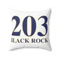203 Black Rock Spun Polyester Square Pillow
