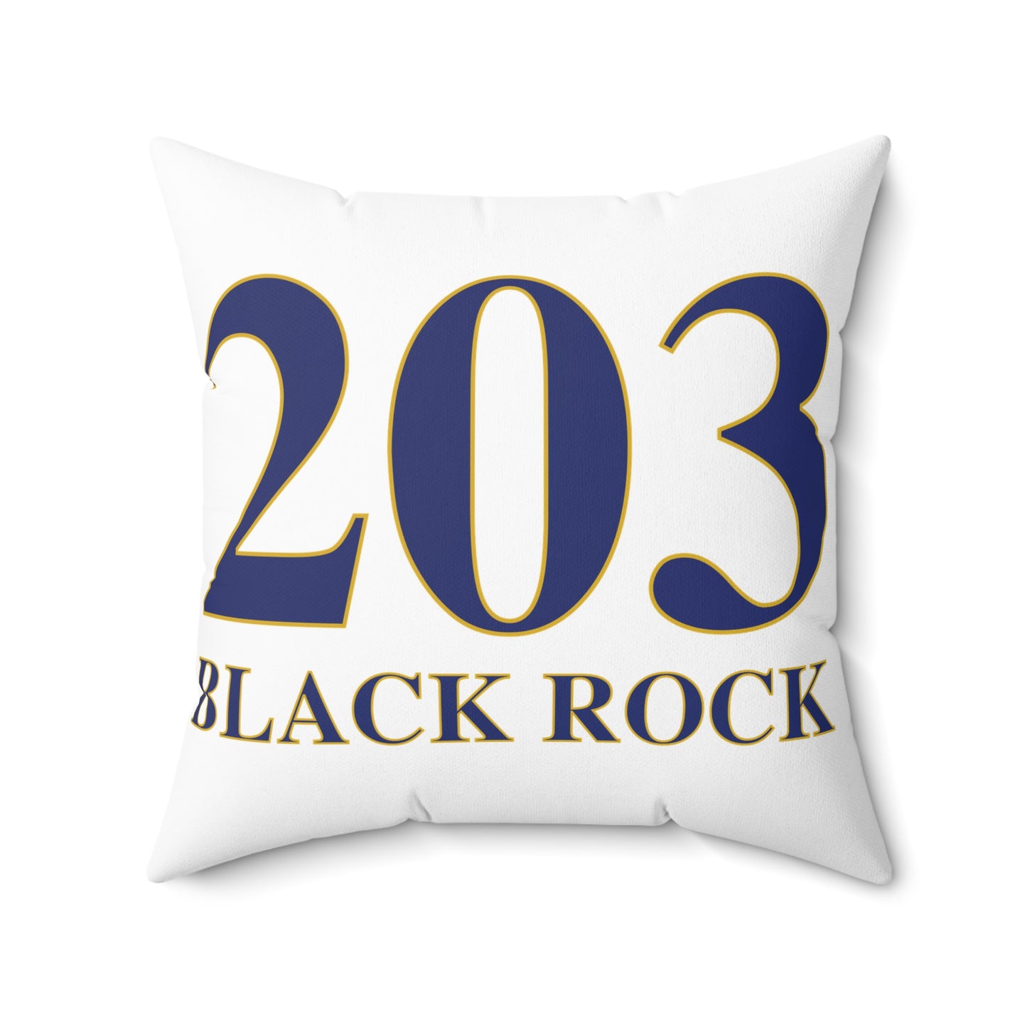 203 Black Rock Spun Polyester Square Pillow