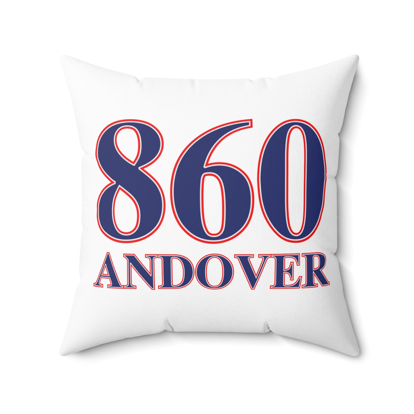 860 Andover Red, White & Blue Spun Polyester Square Pillow