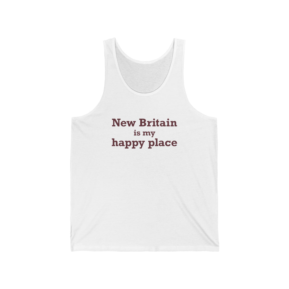 New Britain is My Happy Place Unisex Jersey Tank Top