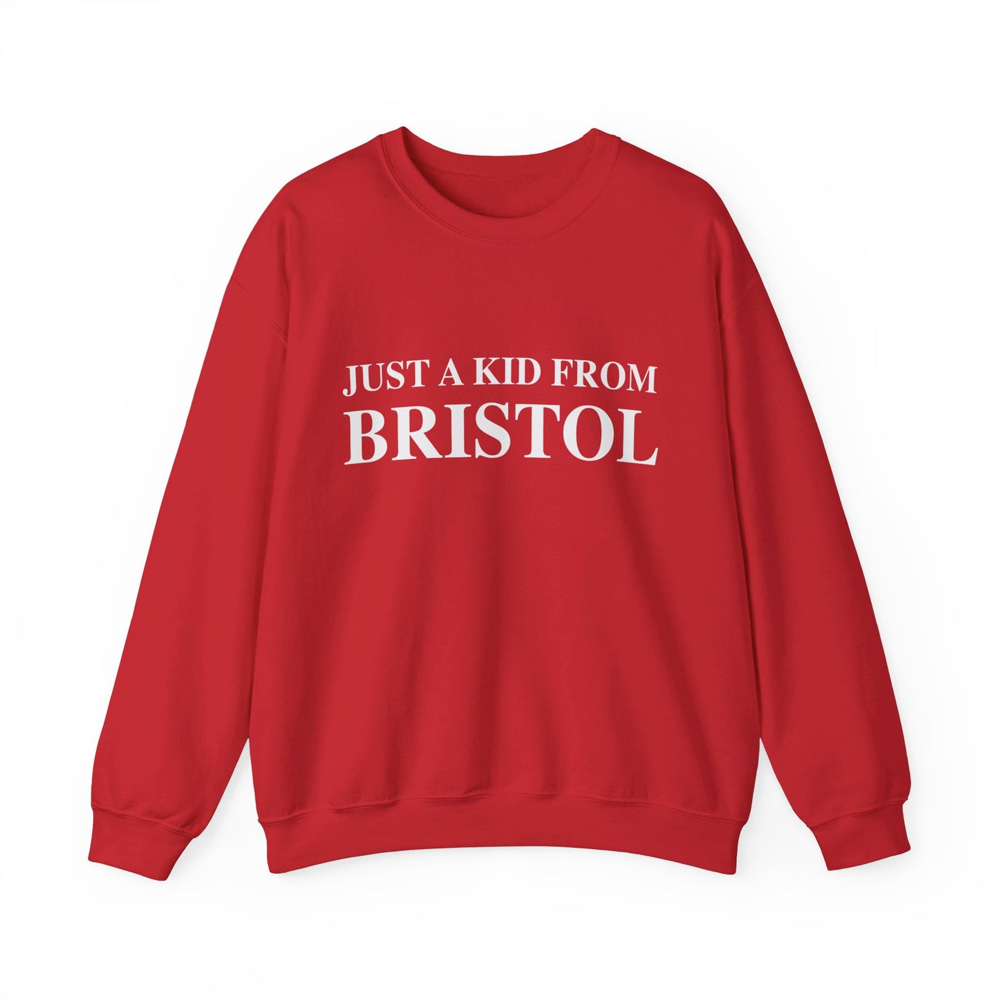 Just a kid from Bristol Unisex Heavy Blend™ Crewneck Sweatshirt