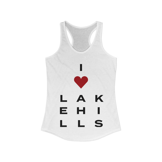 Lake Hills Vision  Women's Ideal Racerback Tank Top