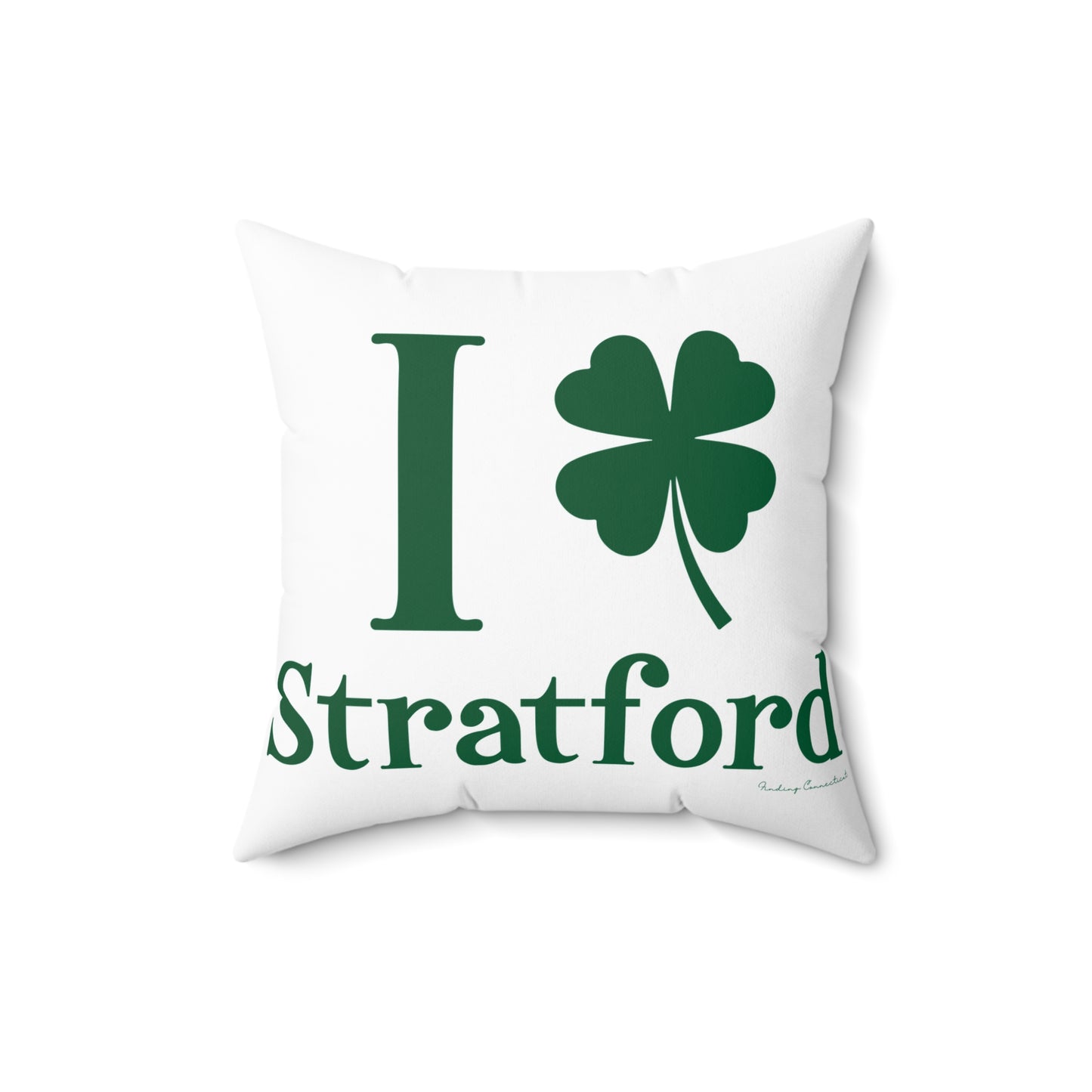 I Clover Stratford Spun Polyester Square Pillow