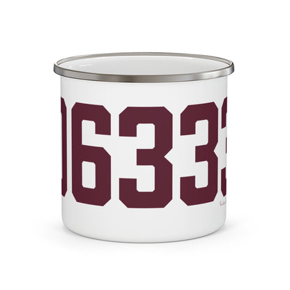 06333 East Lyme Connecticut Zip Code Enamel Camping Mug