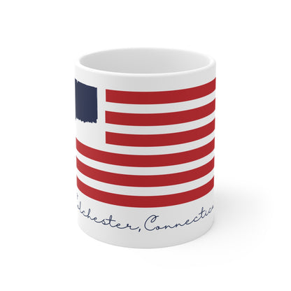 Colchester Connecticut Flag Mug 11oz