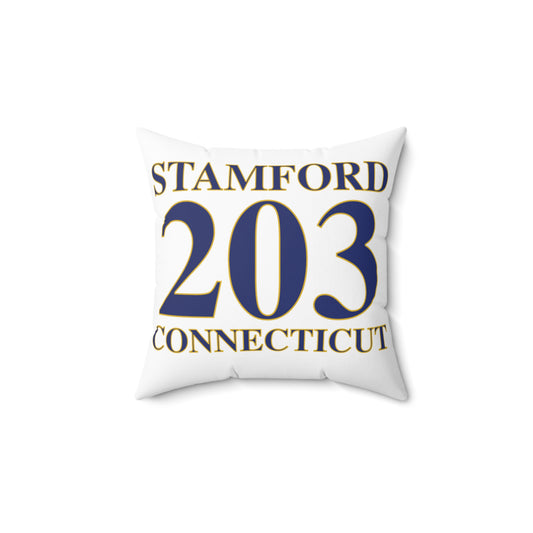 Stamford 203 Connecticut Spun Polyester Square Pillow