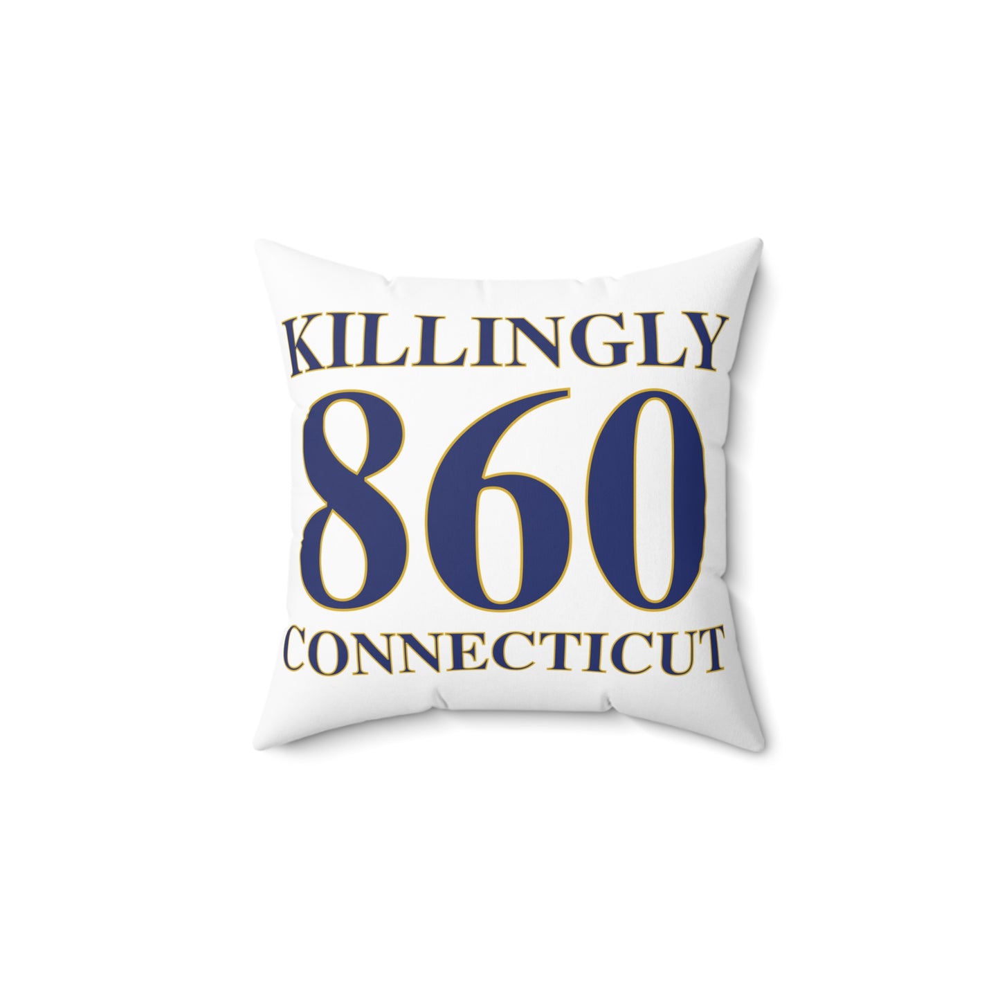 Killingly 860 Connecticut Spun Polyester Square Pillow