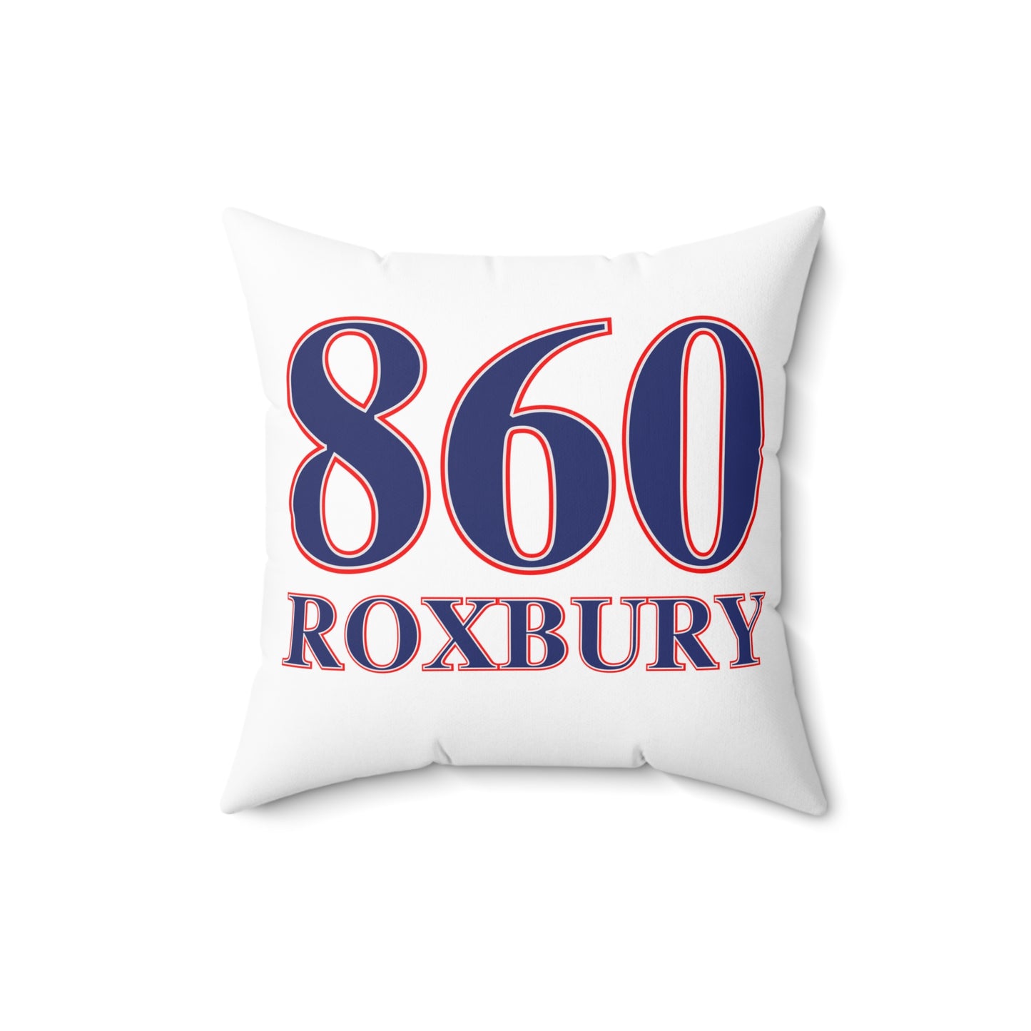 860 Roxbury Red White & Blue Spun Polyester Square Pillow