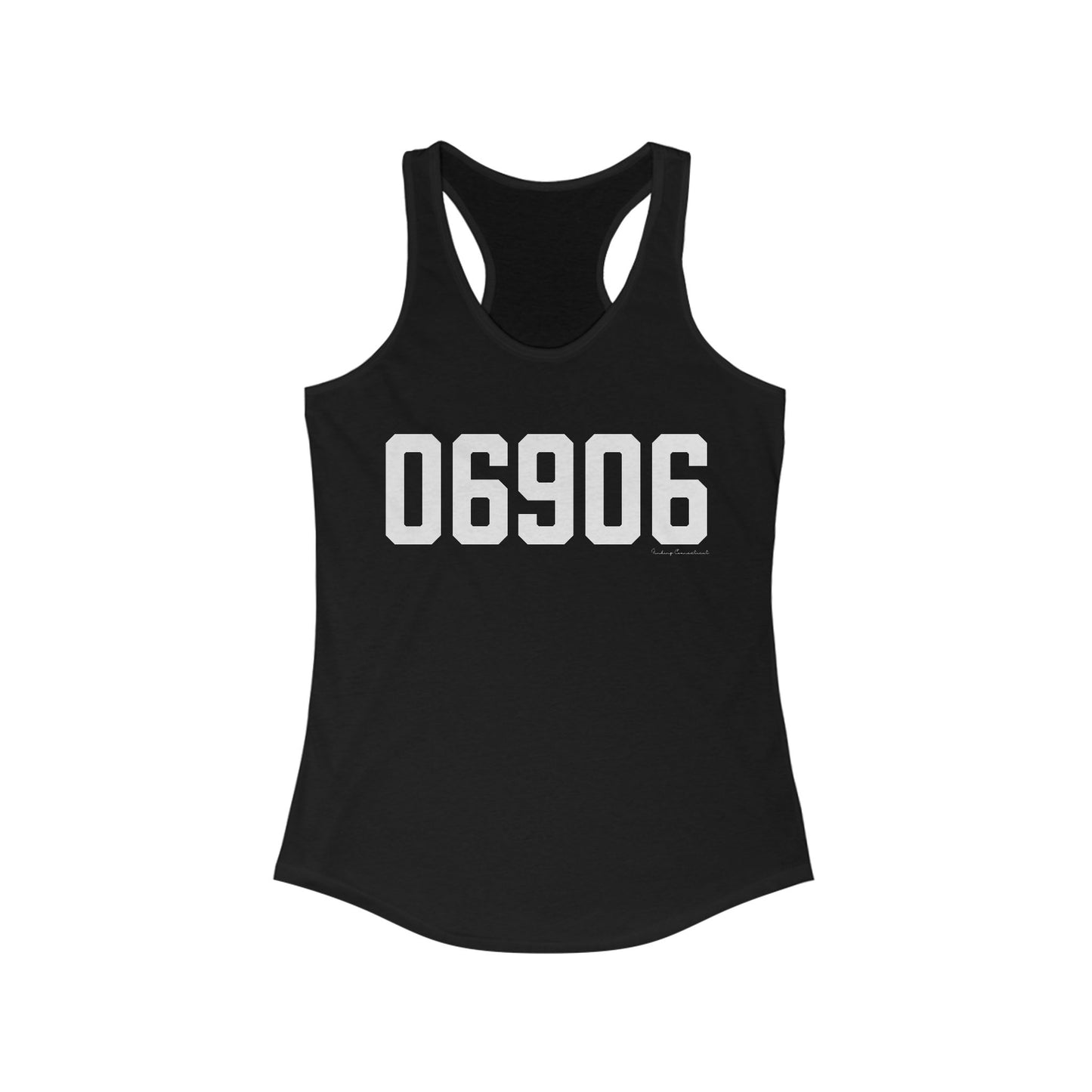 06906 Stamford CT Zip Code Women's Ideal Racerback Tank Top
