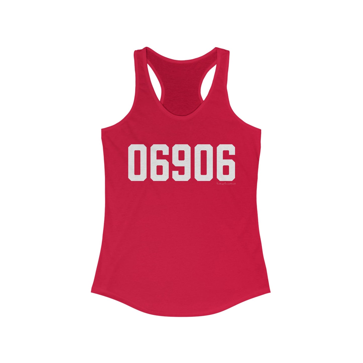 06906 Stamford CT Zip Code Women's Ideal Racerback Tank Top