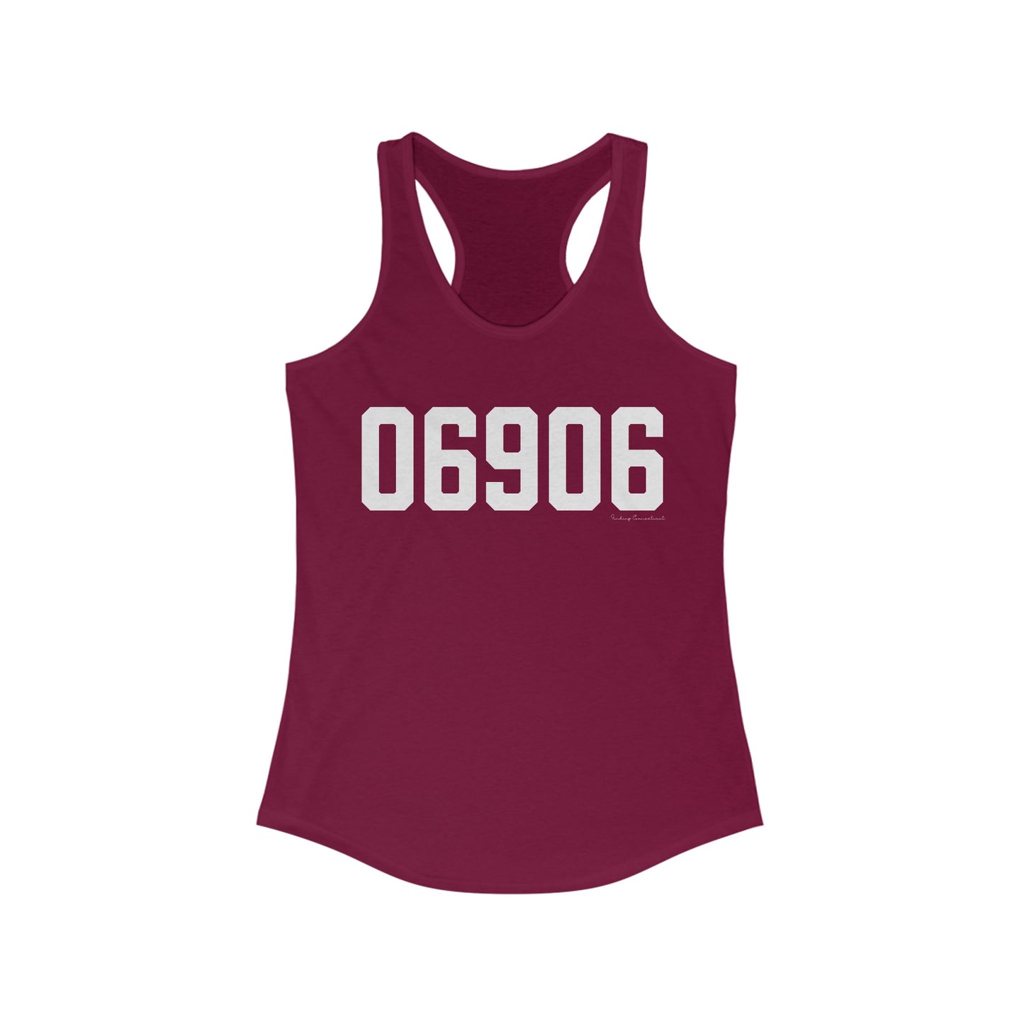 06906 Stamford CT Zip Code Women's Ideal Racerback Tank Top