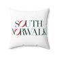 41 Tilt South Norwalk Spun Polyester Square Pillow