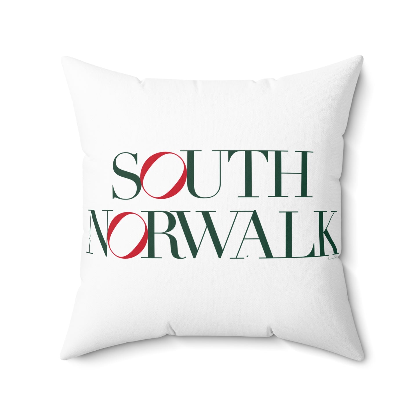 41 Tilt South Norwalk Spun Polyester Square Pillow