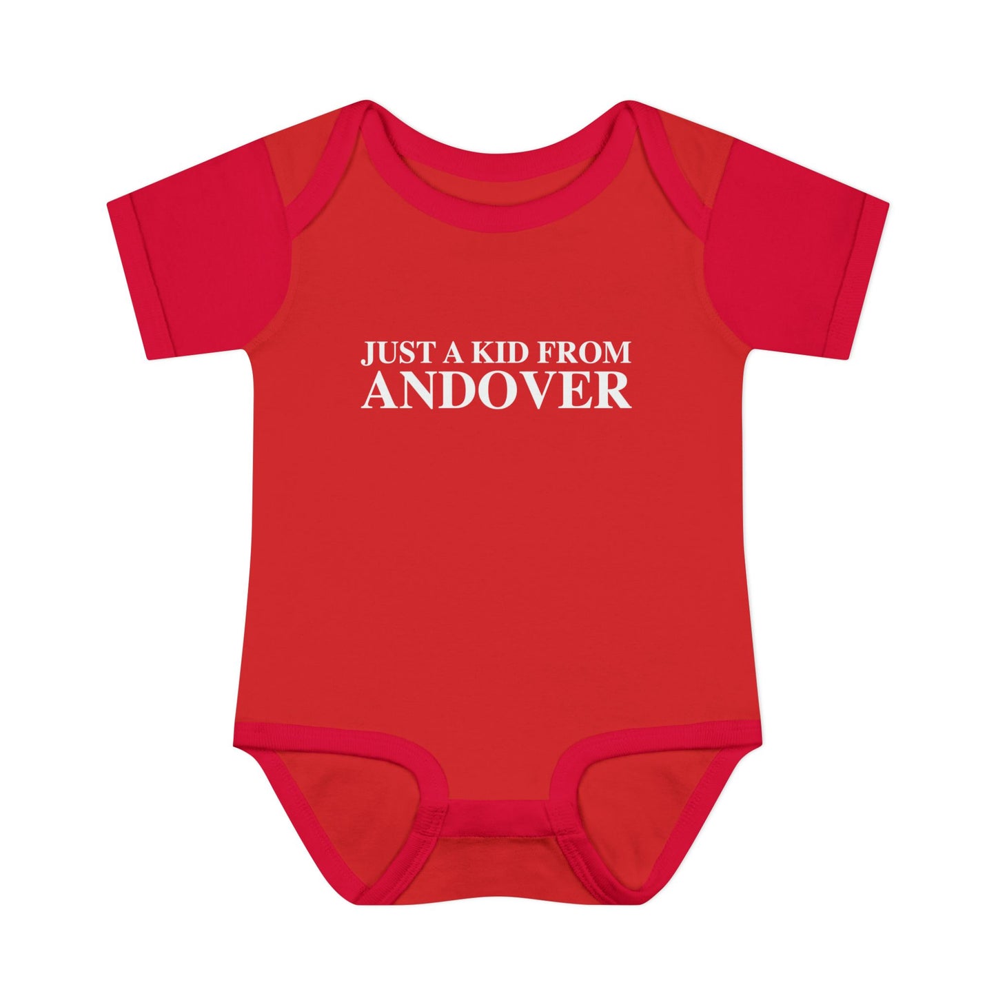 Just a kid from Andover Infant Baby Rib Bodysuit