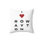 Rowayton Vision Spun Polyester Square Pillow