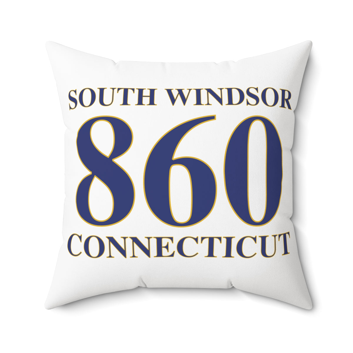 South Windsor 860 Connecticut Polyester Square Pillow