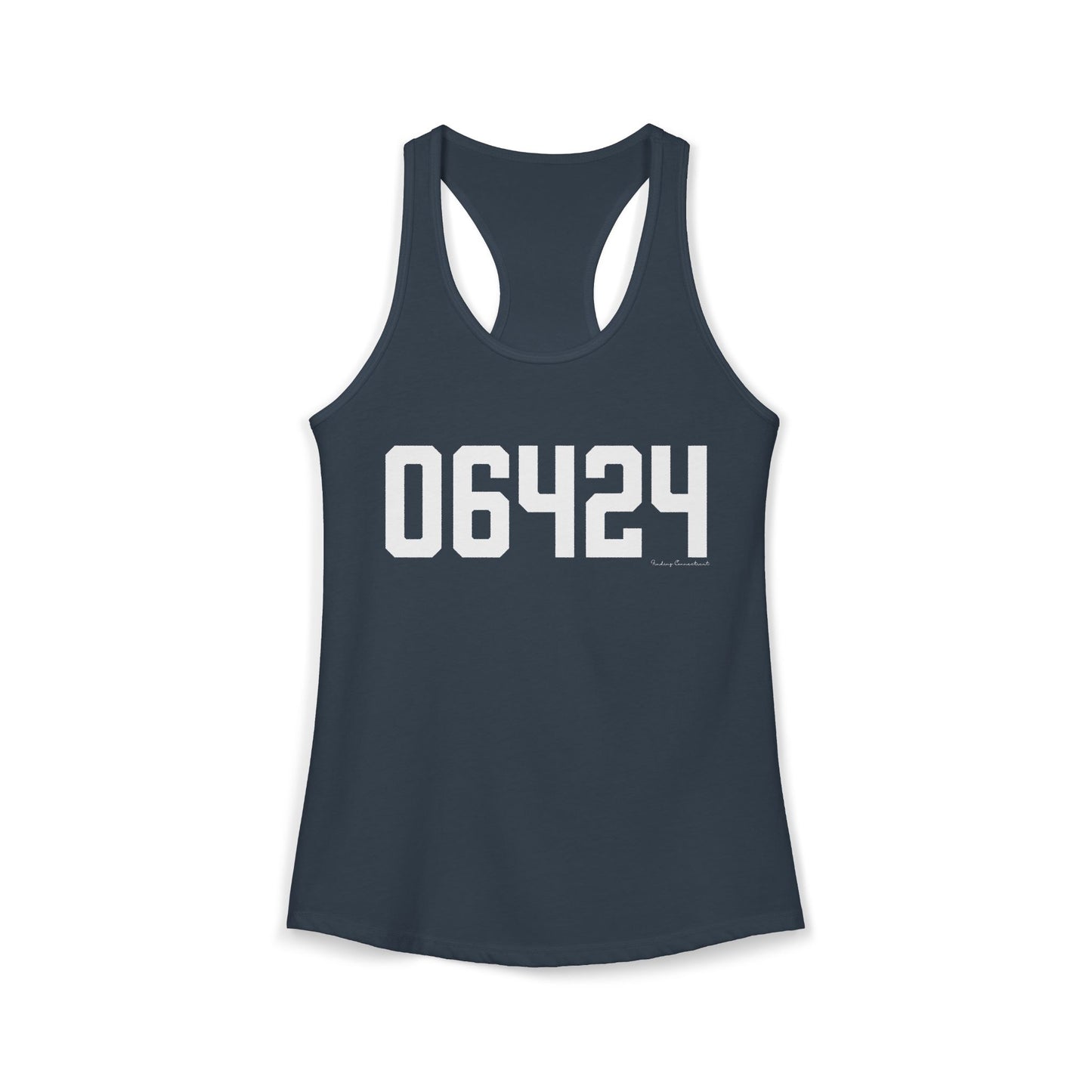 06464 East Hampton CT Zip Code Women's Ideal Racerback Tank Top
