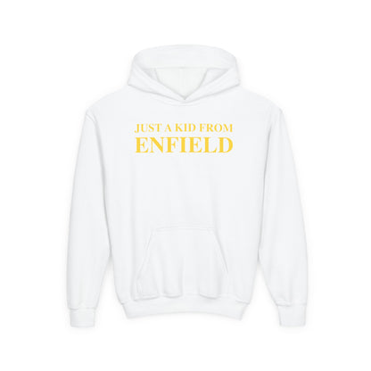 Just a kid from Enfield Youth Heavy Blend Hooded Sweatshirt