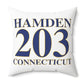 Hamden 203 Connecticut Polyester Square Pillow