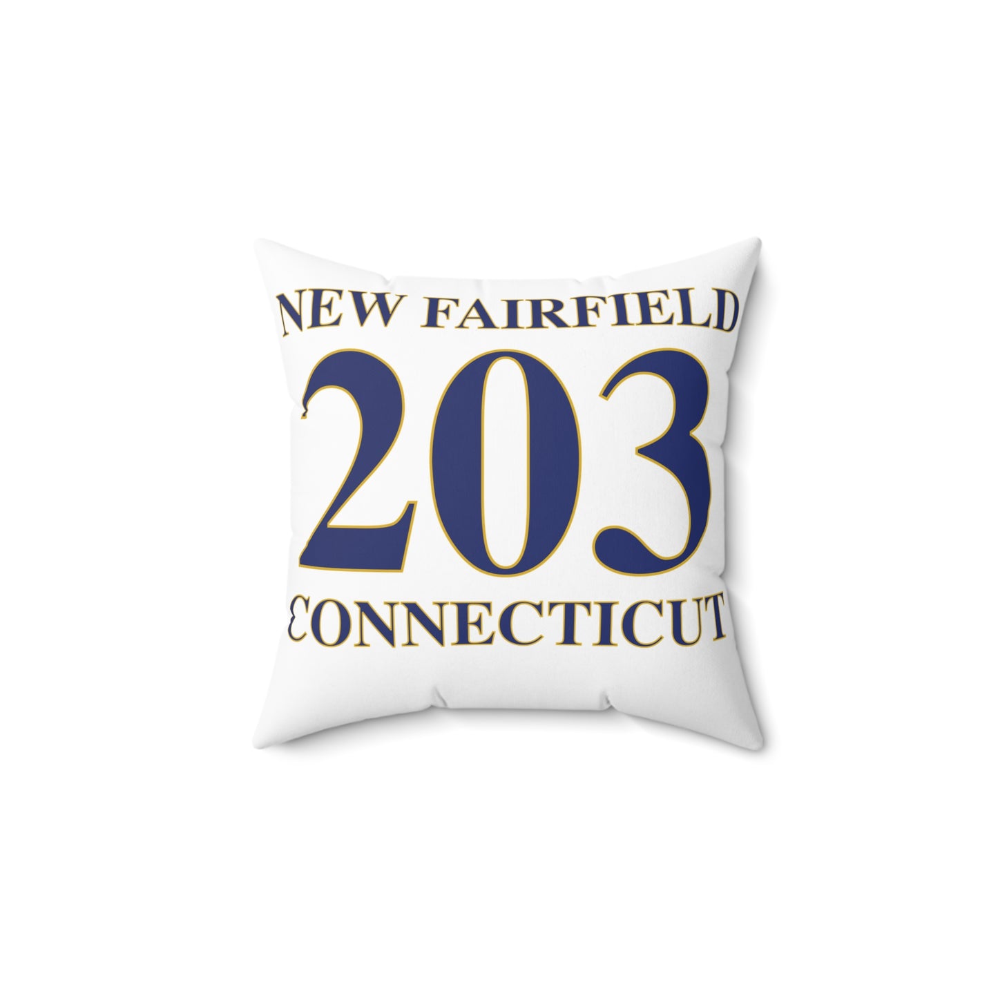 New Fairfield 203 Connecticut Spun Polyester Square Pillow