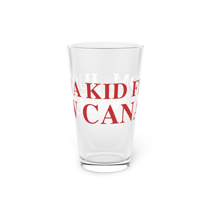 Just a kid from New Canaan Pint Glass, 16oz