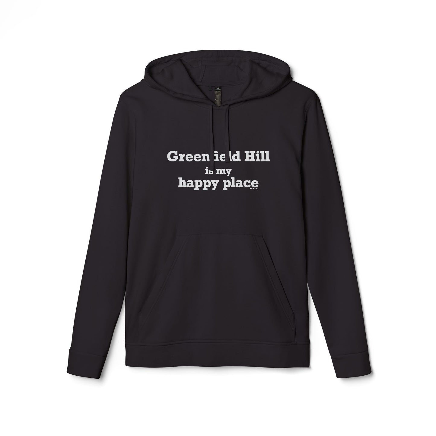 Greenfield Hill is My Happy Place adidas Unisex Fleece Hoodie