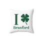 I Clover Branford Spun Polyester Square Pillow