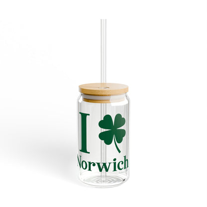I Clover Norwich Sipper Glass, 16oz