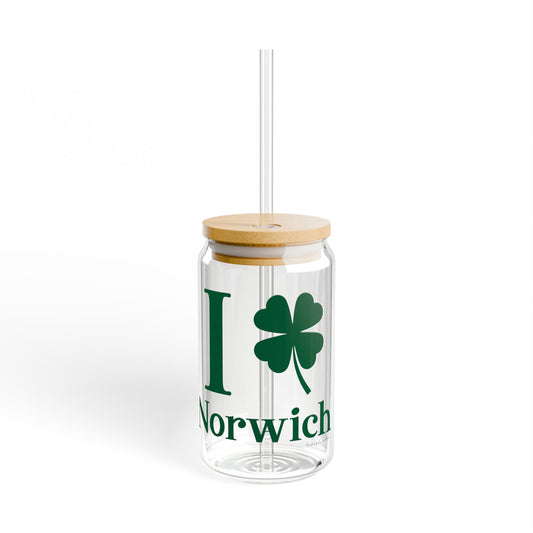 I Clover Norwich Sipper Glass, 16oz