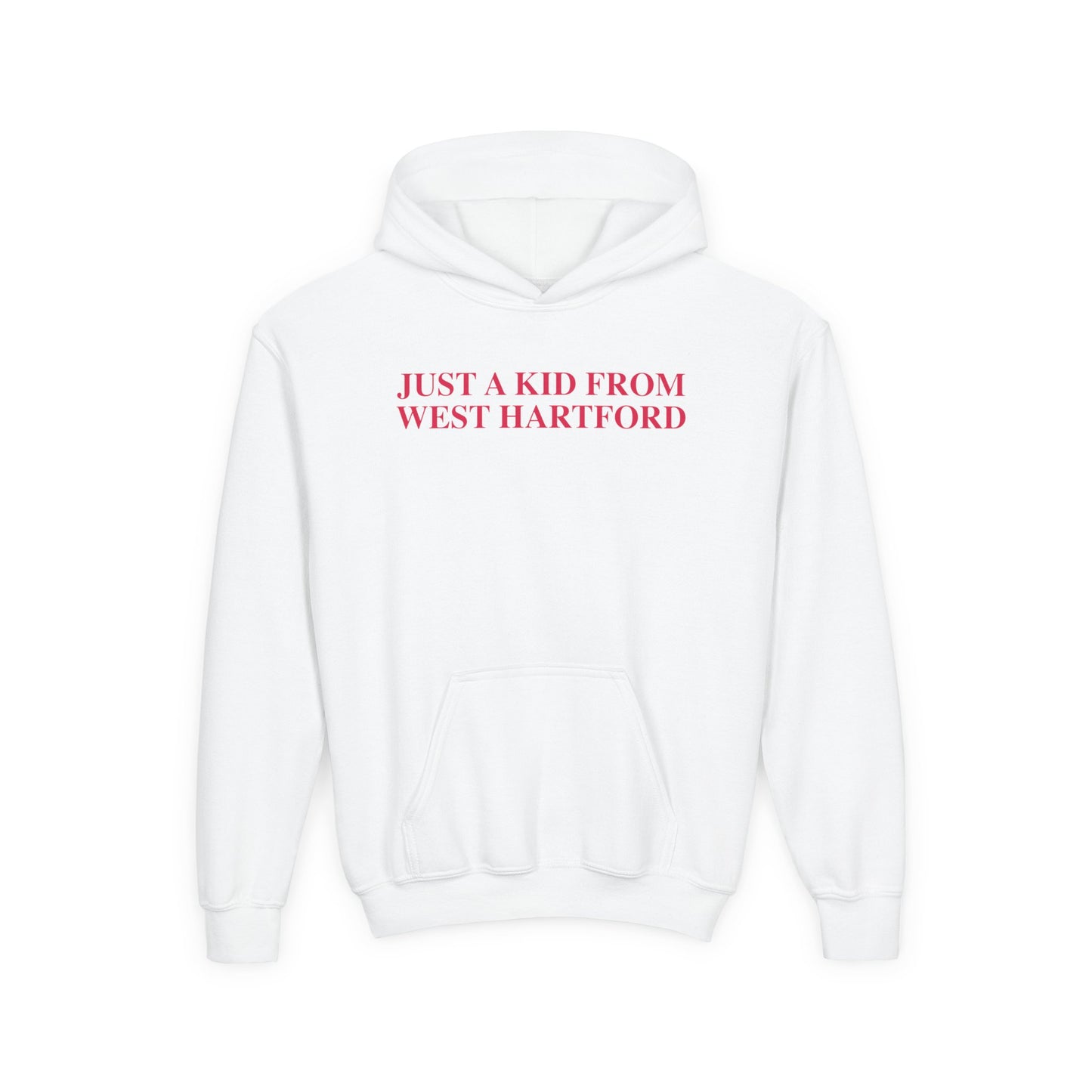 Just a kid from West Hartford Youth Heavy Blend Hooded Sweatshirt