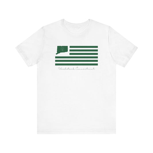 Woodstock Connecticut St. Patrick’s Day Flag Unisex Jersey Short Sleeve T-Shirt